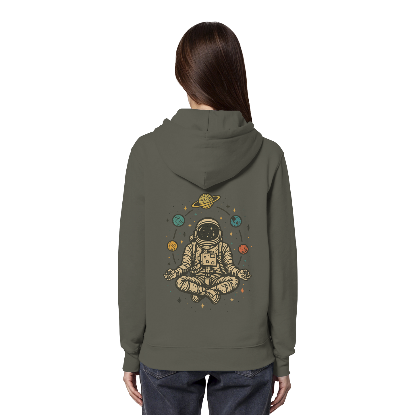 Meditierender Astronaut Zen - Organic Hoodie