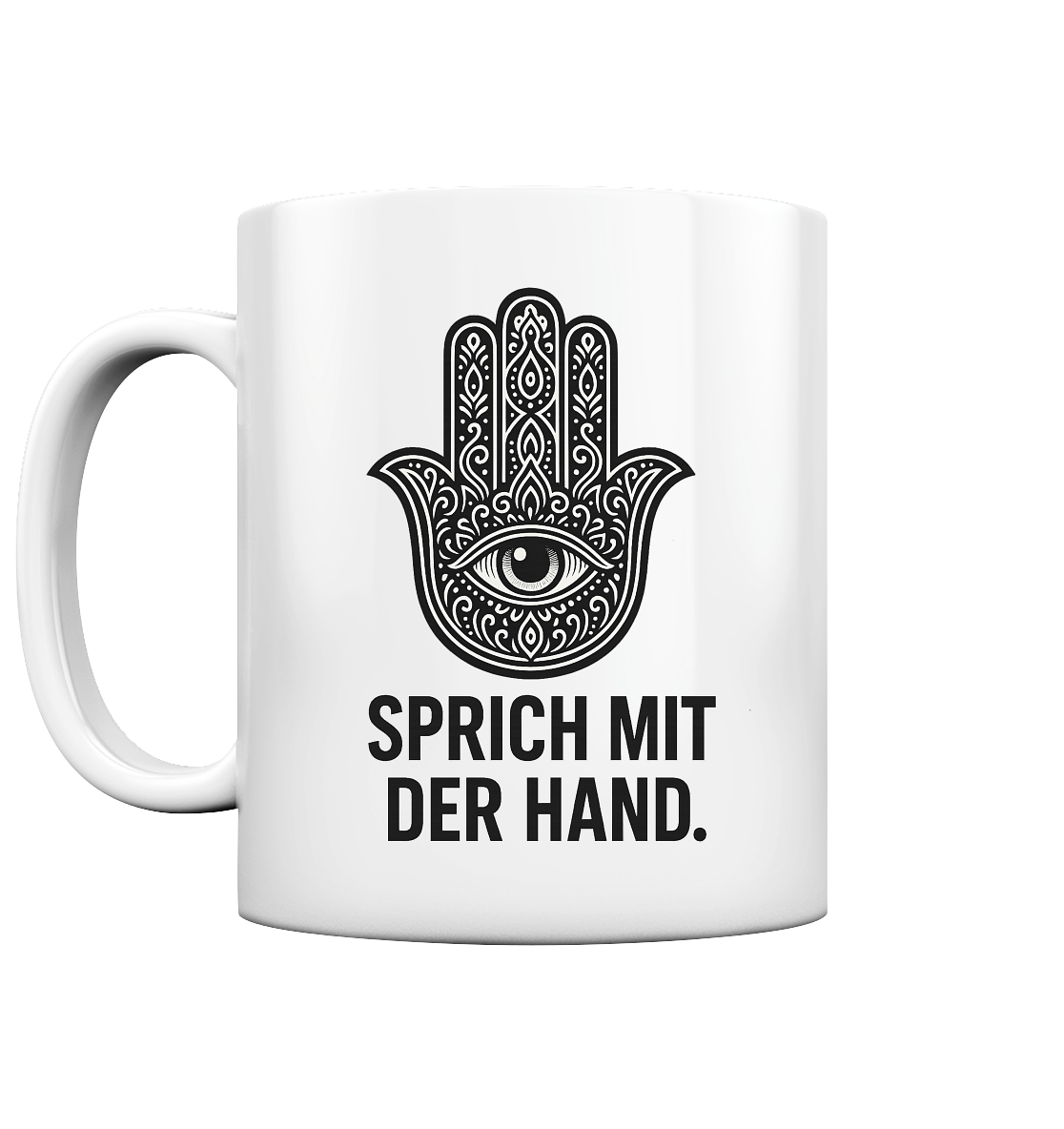 Sprich mit der Hand. - Tasse glossy