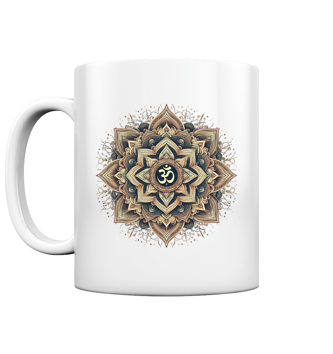Boho Mandala mit Om - Tasse glossy