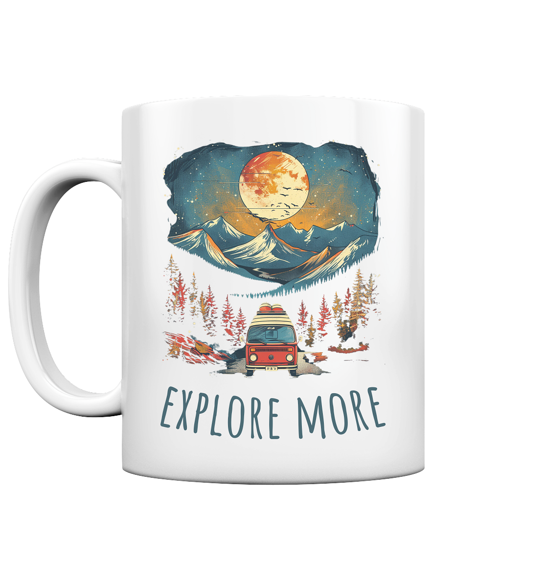 Explore More Reisen - Tasse glossy