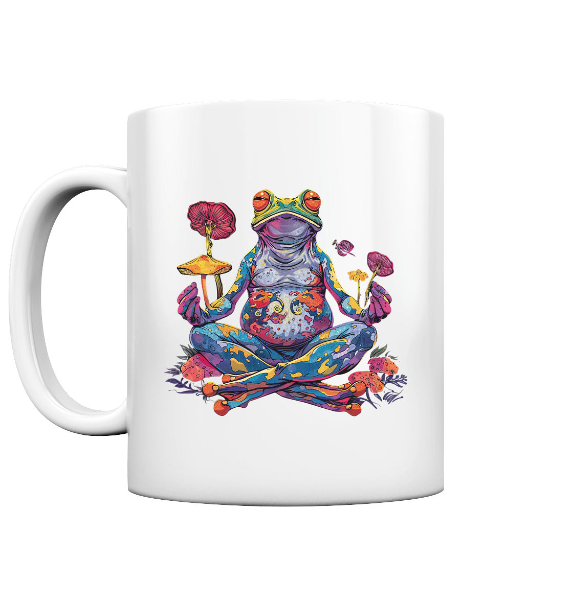 Spiritueller Frosch - Tasse glossy
