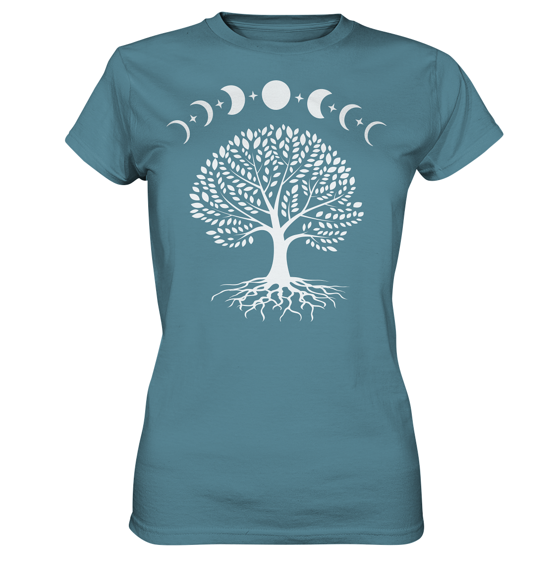 Mondphasen Lebensbaum - Ladies Premium Shirt
