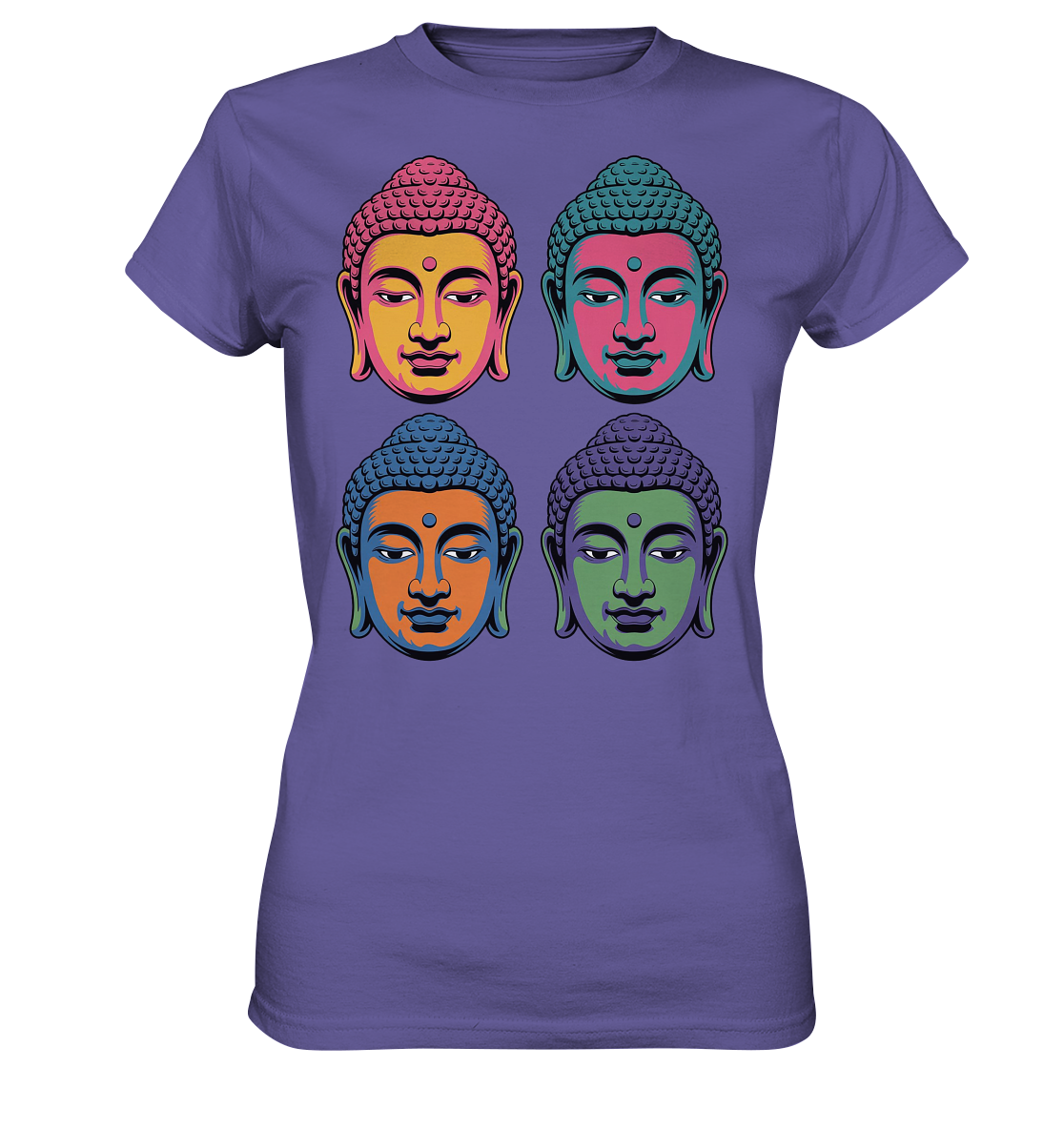 Buddha Köpfe Pop Art - Ladies Premium Shirt