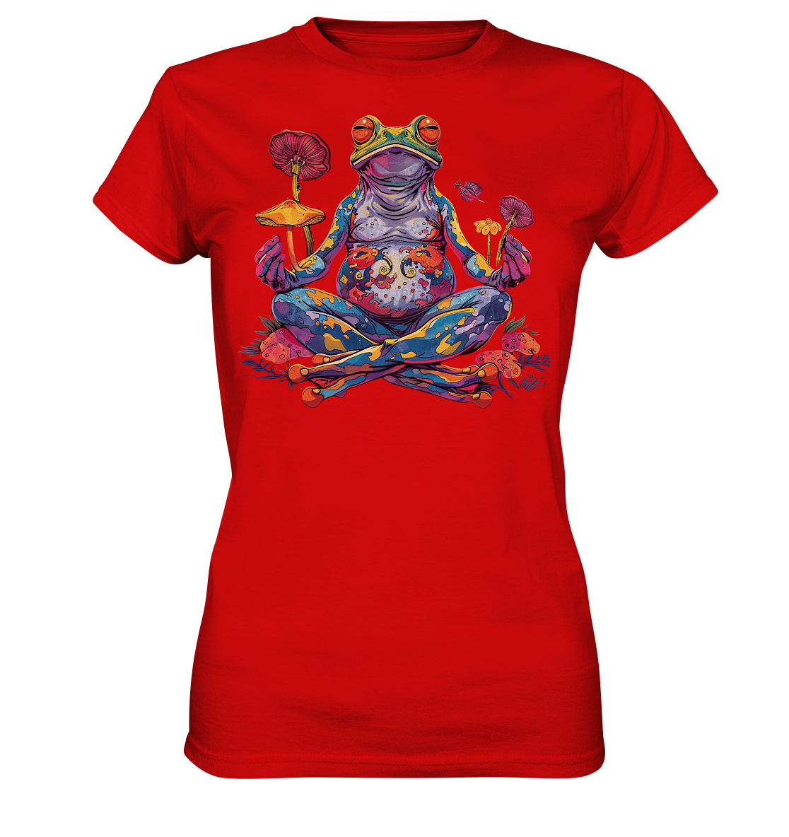 Spiritueller Frosch - Ladies Premium Shirt