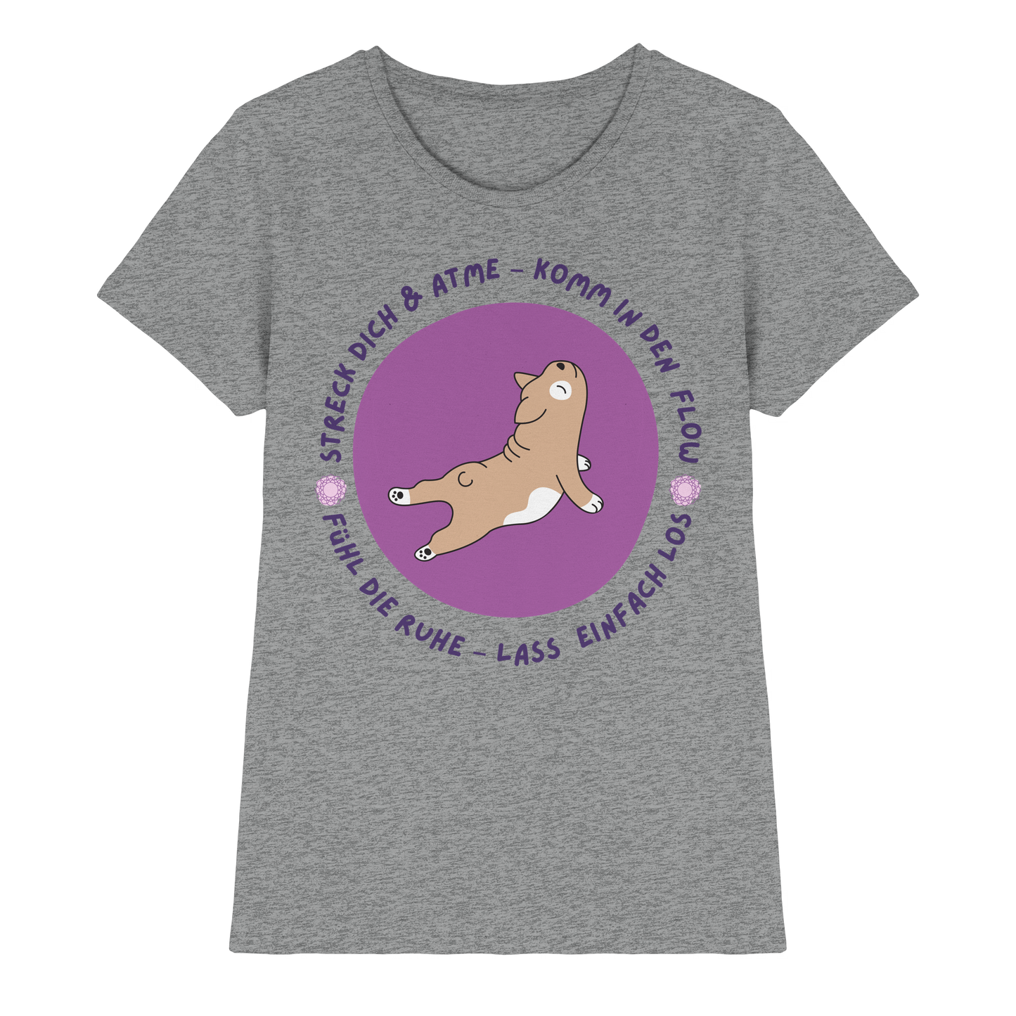Yoga Frenchie - Ladies Premium Shirt