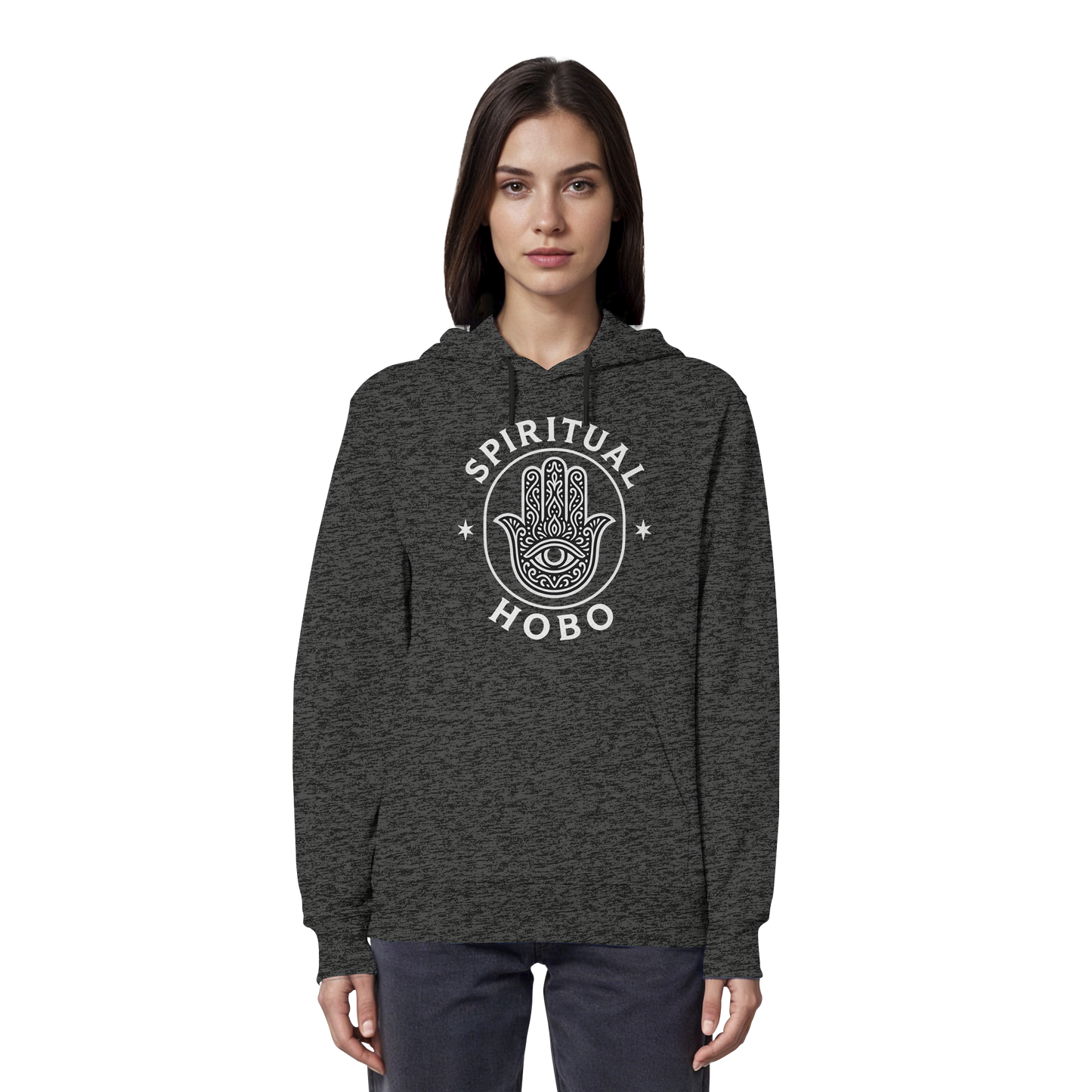 Spiritual Hobo Hamsa - Organic Hoodie