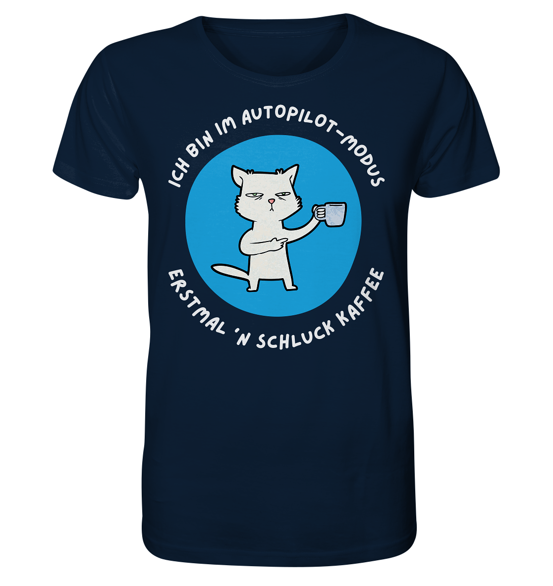 Kaffee Katze - Organic Shirt
