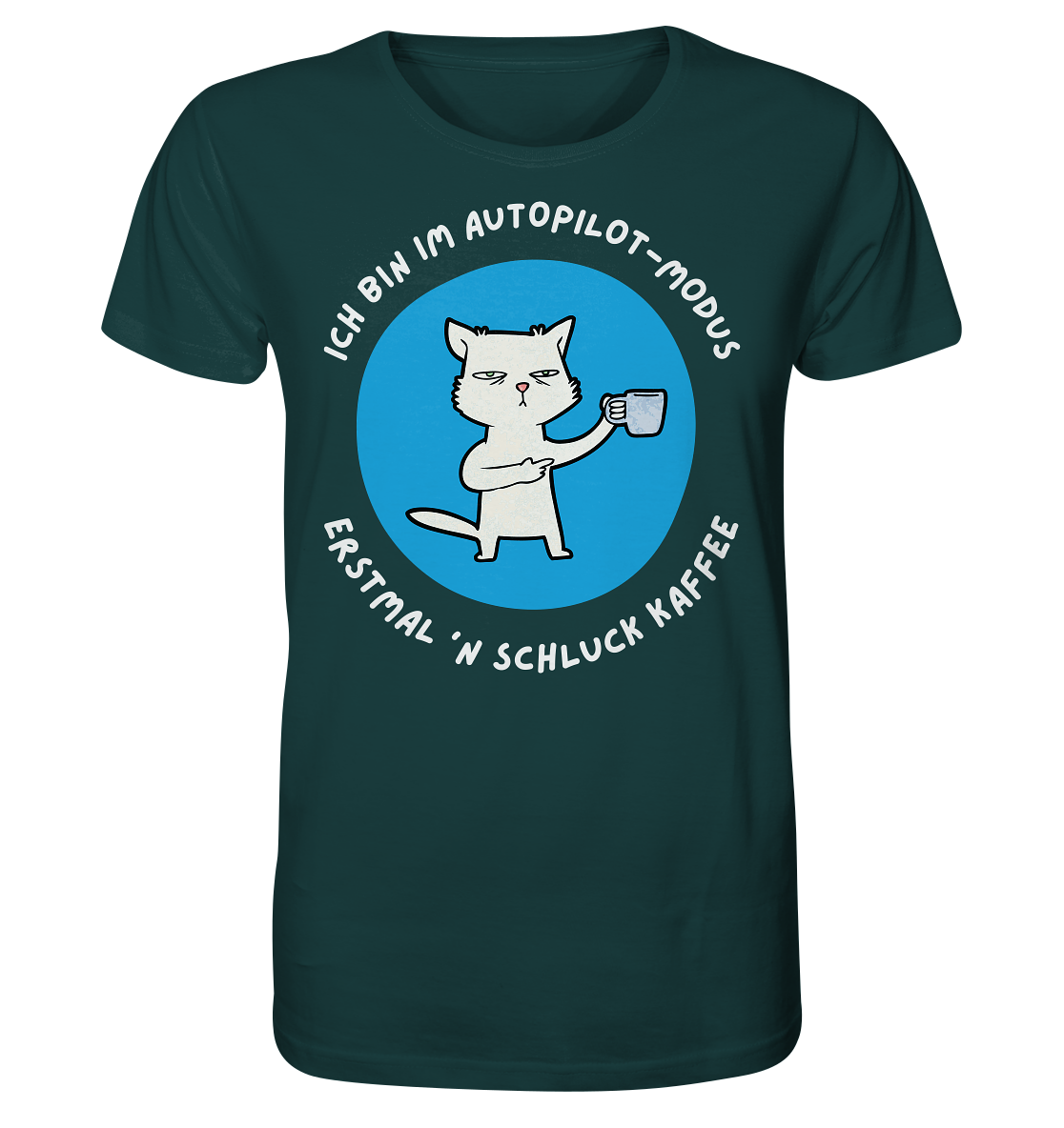 Kaffee Katze - Organic Shirt