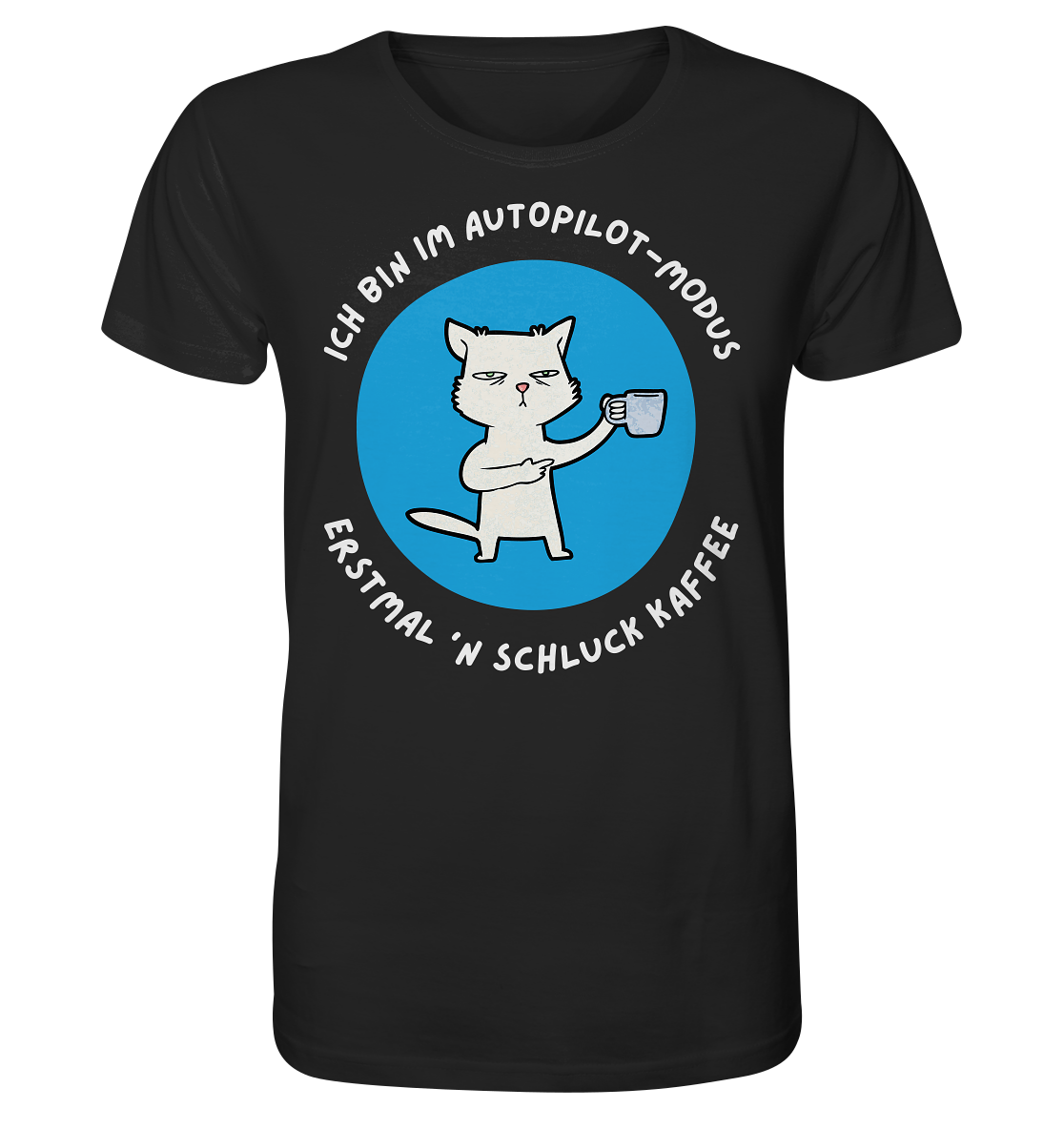 Kaffee Katze - Organic Shirt