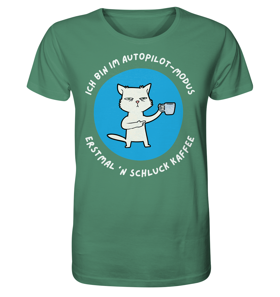 Kaffee Katze - Organic Shirt