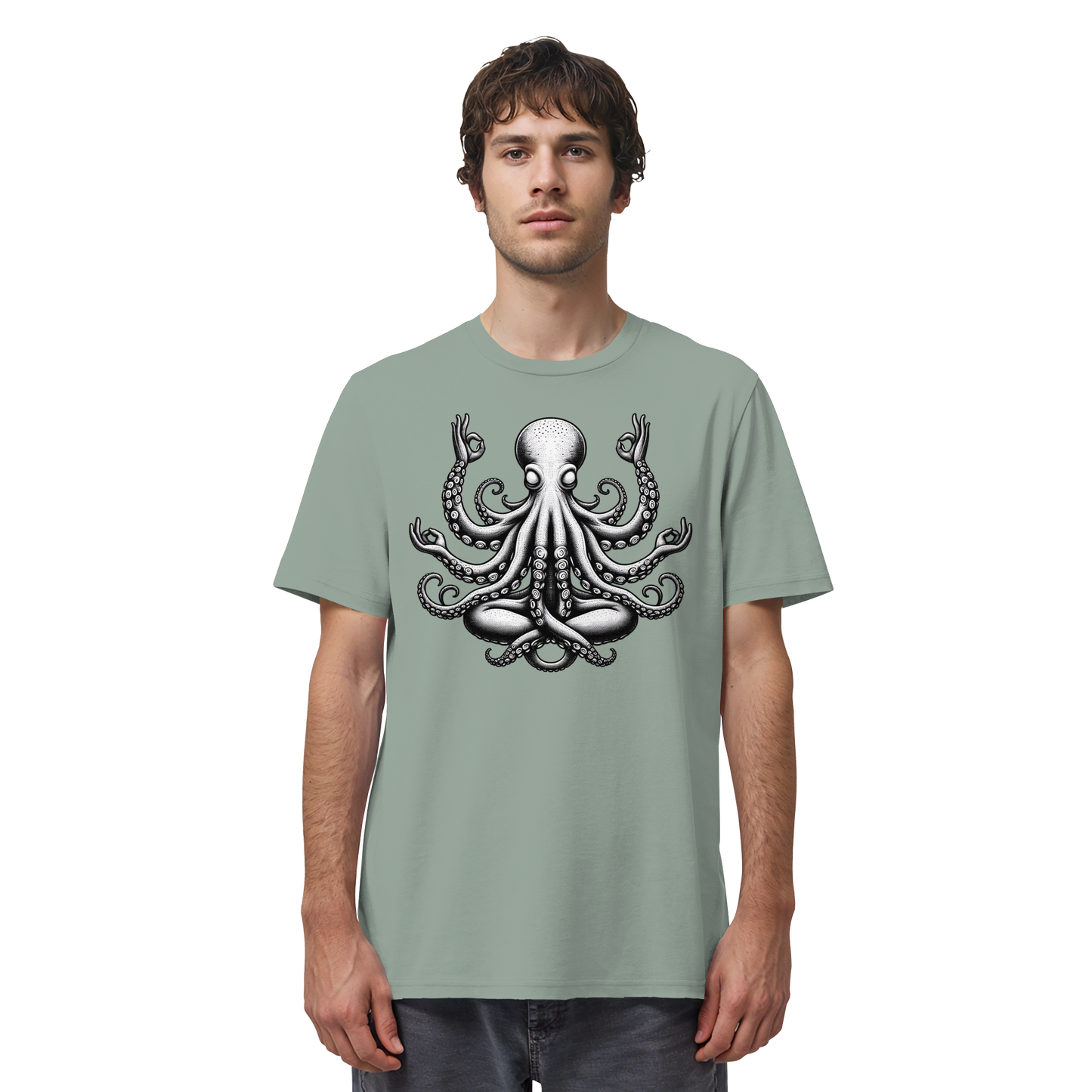 Oktopus in Meditation - Organic Shirt