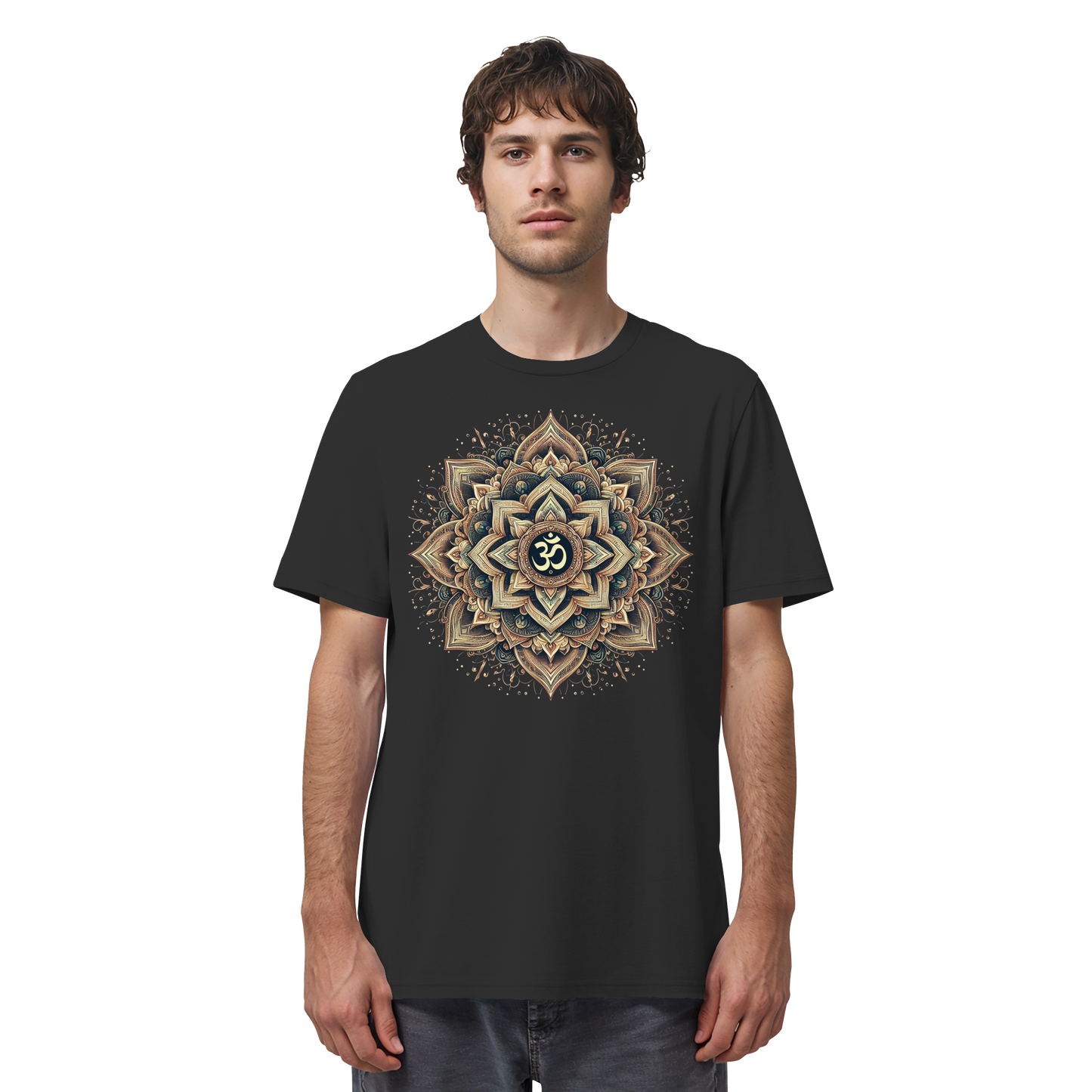 Boho Mandala mit Om - Organic Shirt