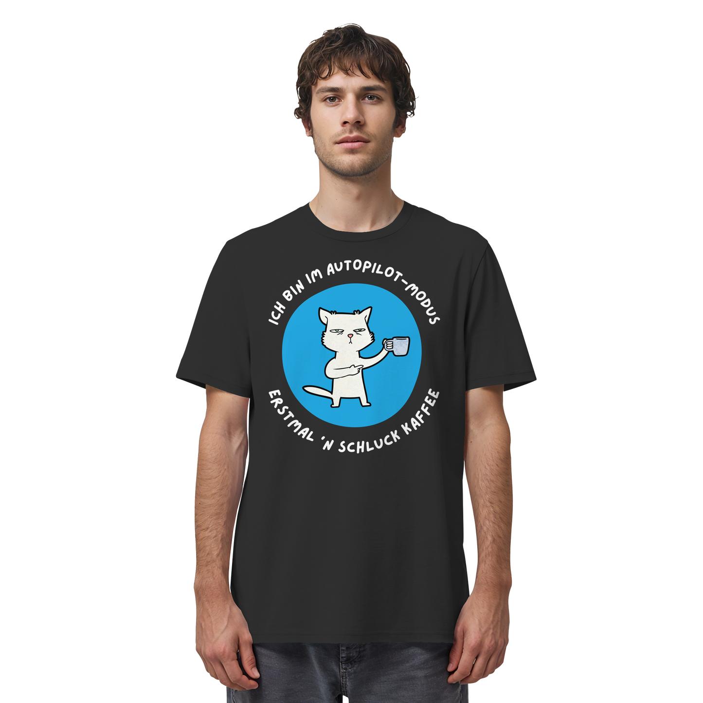 Kaffee Katze - Organic Shirt