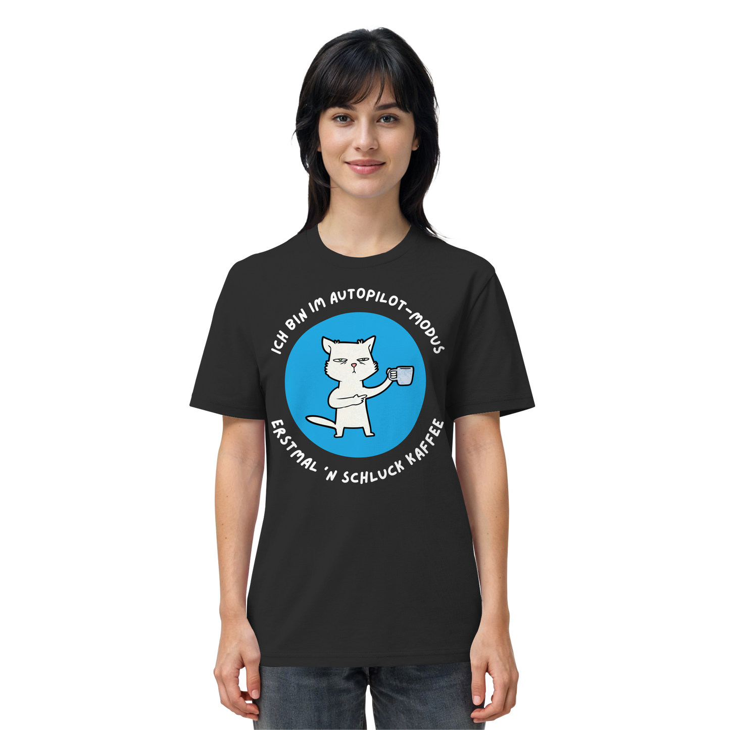 Kaffee Katze - Organic Shirt