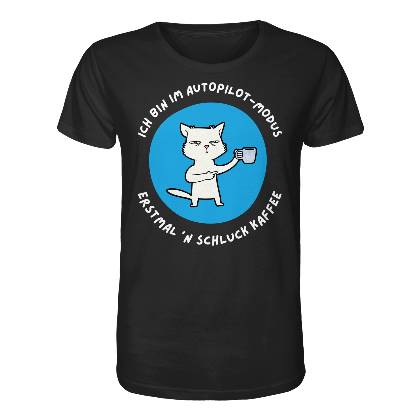 Kaffee Katze - Organic Shirt