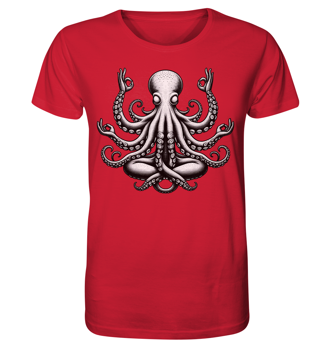 Oktopus in Meditation - Organic Shirt