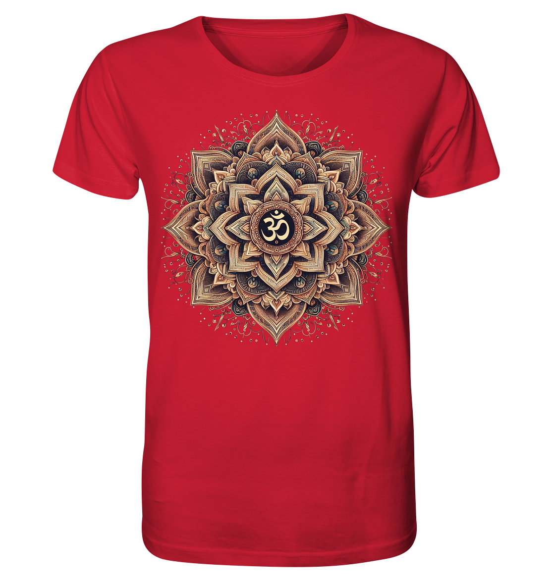 Boho Mandala mit Om - Organic Shirt
