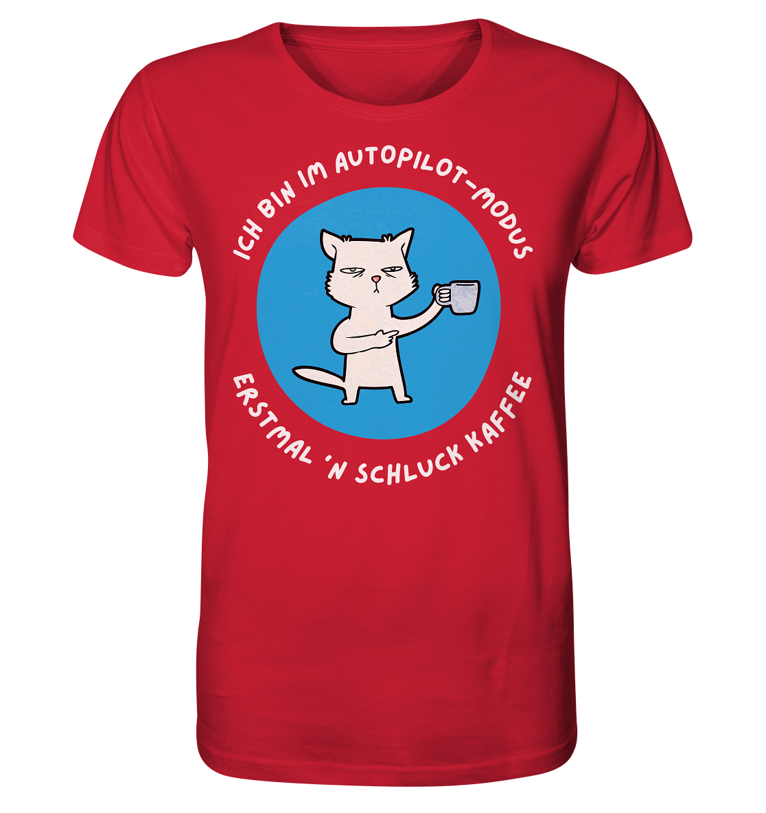 Kaffee Katze - Organic Shirt