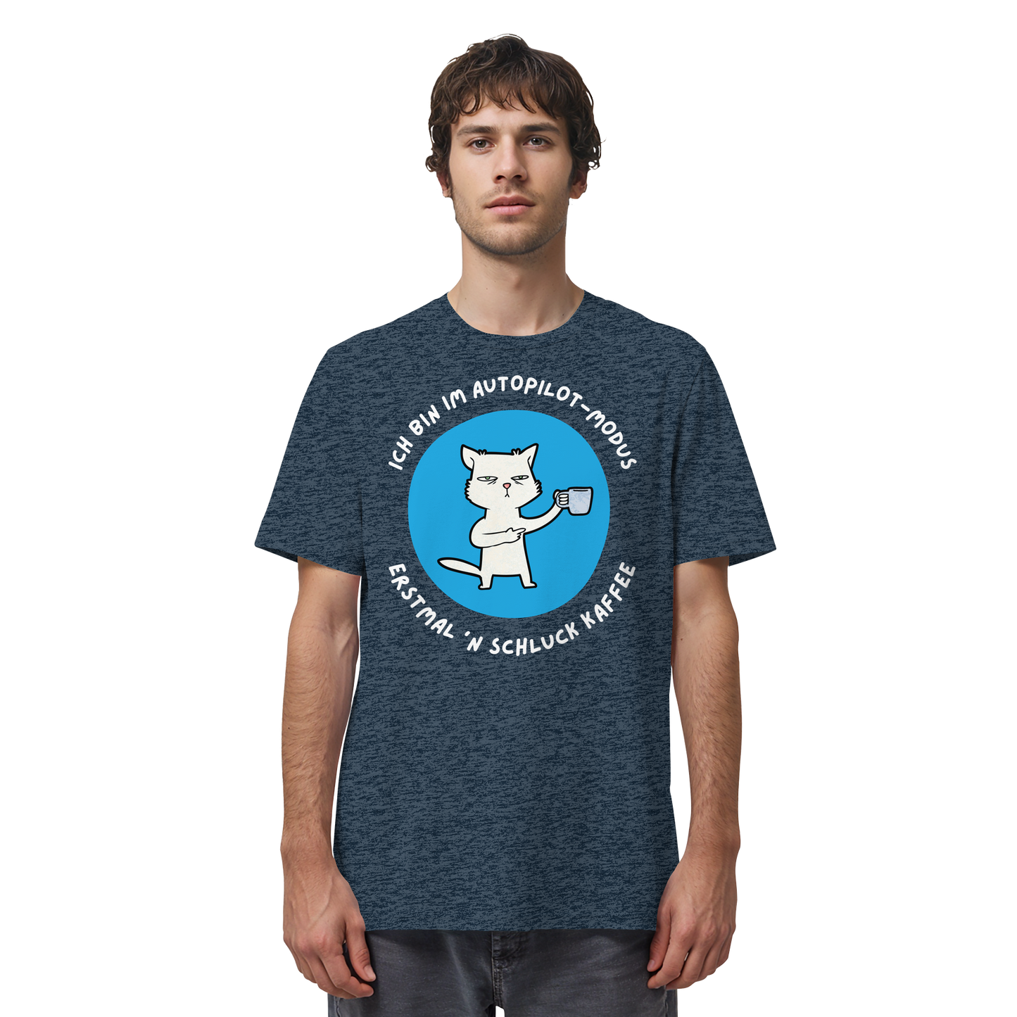 Kaffee Katze - Organic Shirt