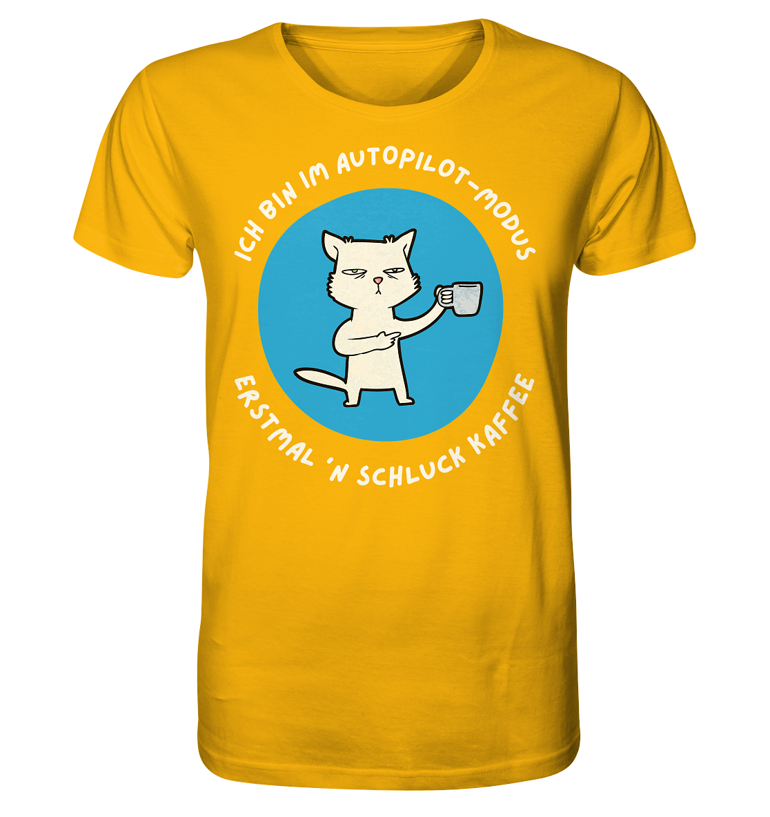 Kaffee Katze - Organic Shirt