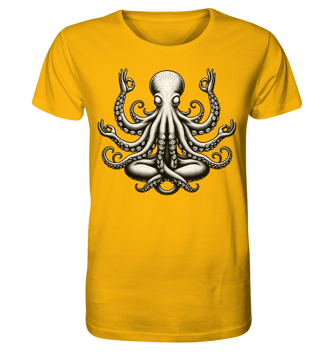 Oktopus in Meditation - Organic Shirt