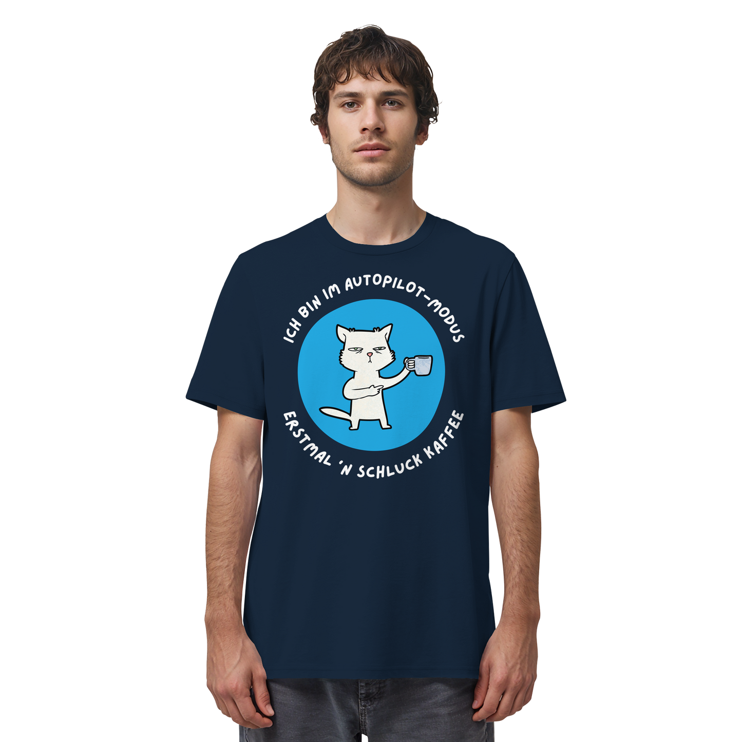Kaffee Katze - Organic Shirt