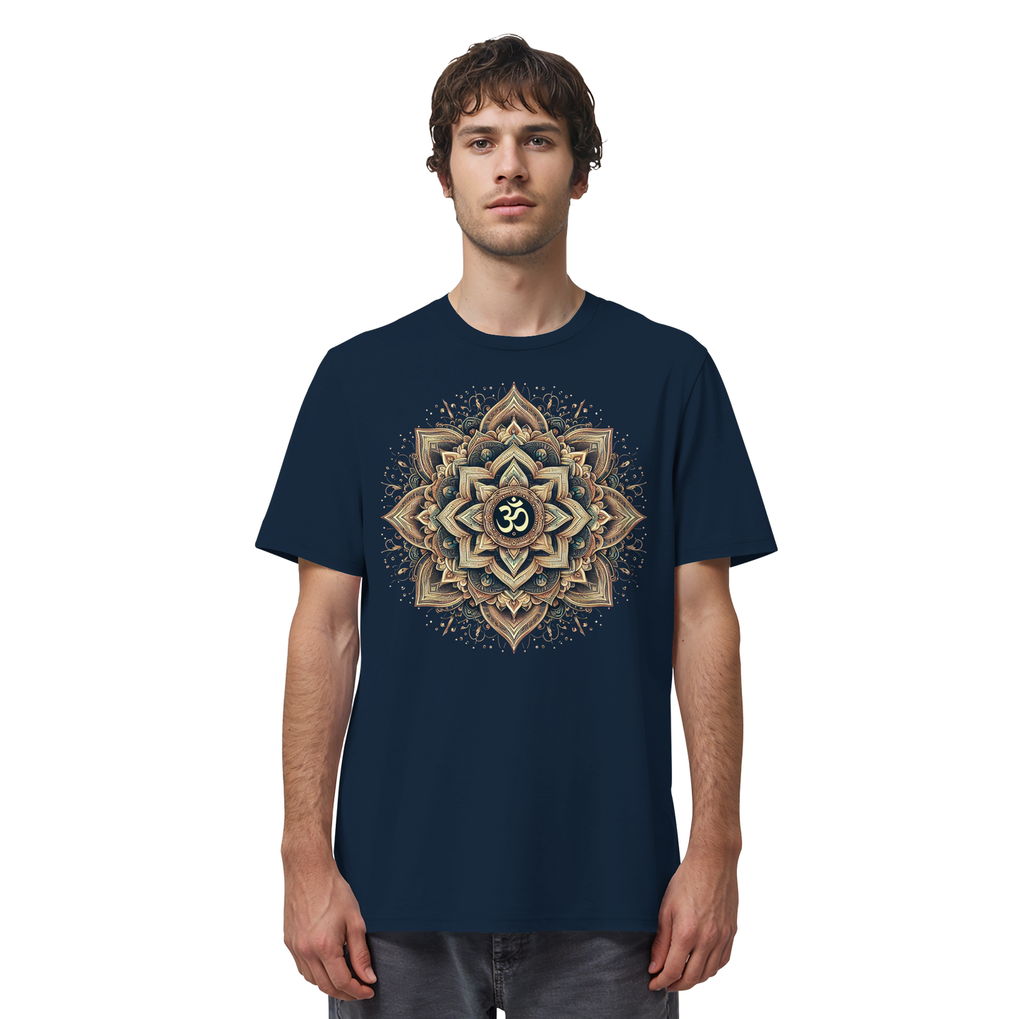 Boho Mandala mit Om - Organic Shirt