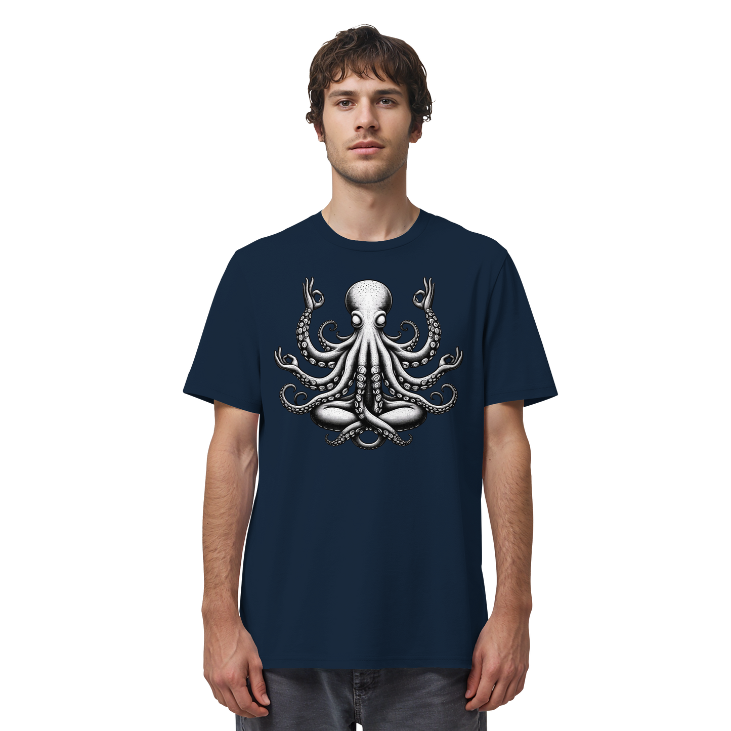 Oktopus in Meditation - Organic Shirt