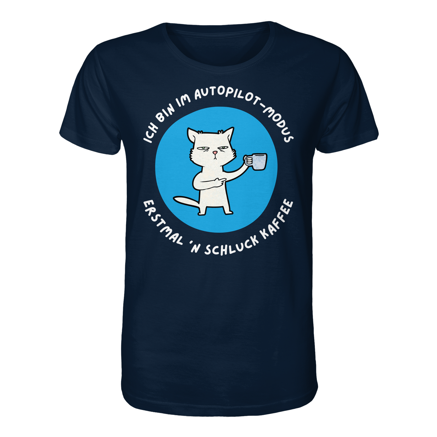 Kaffee Katze - Organic Shirt