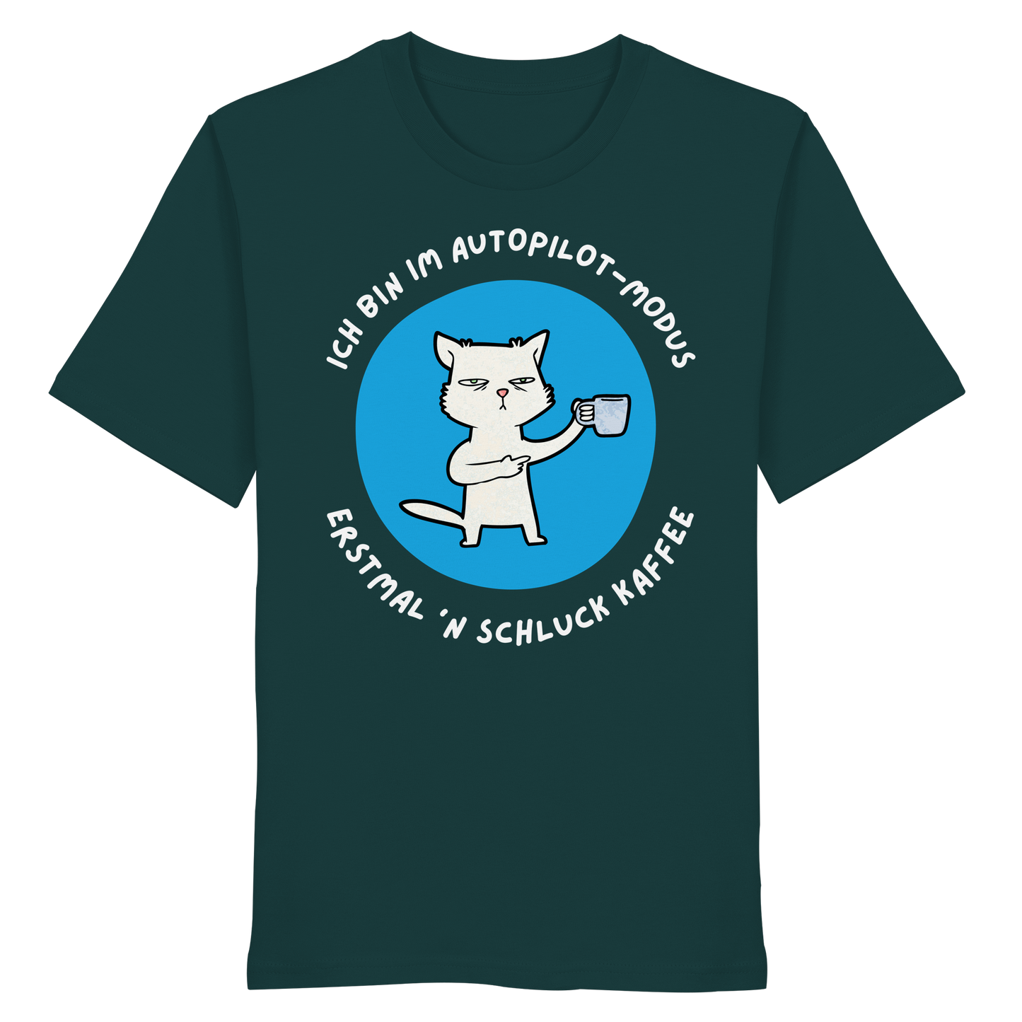 Kaffee Katze - Organic Shirt