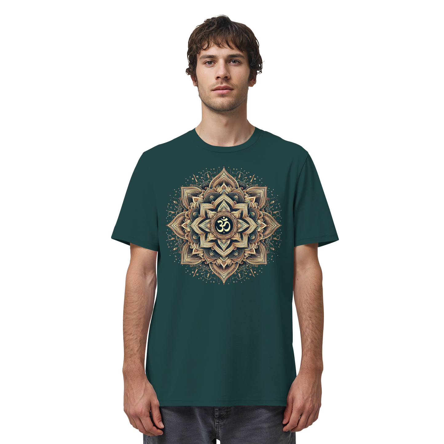 Boho Mandala mit Om - Organic Shirt