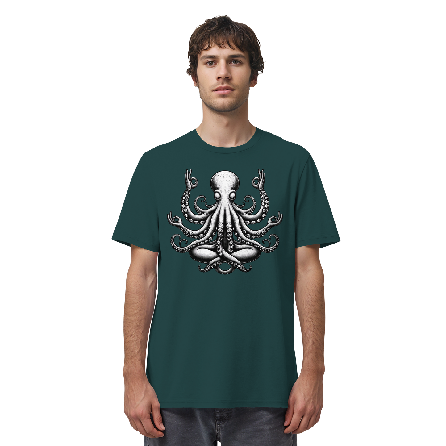 Oktopus in Meditation - Organic Shirt
