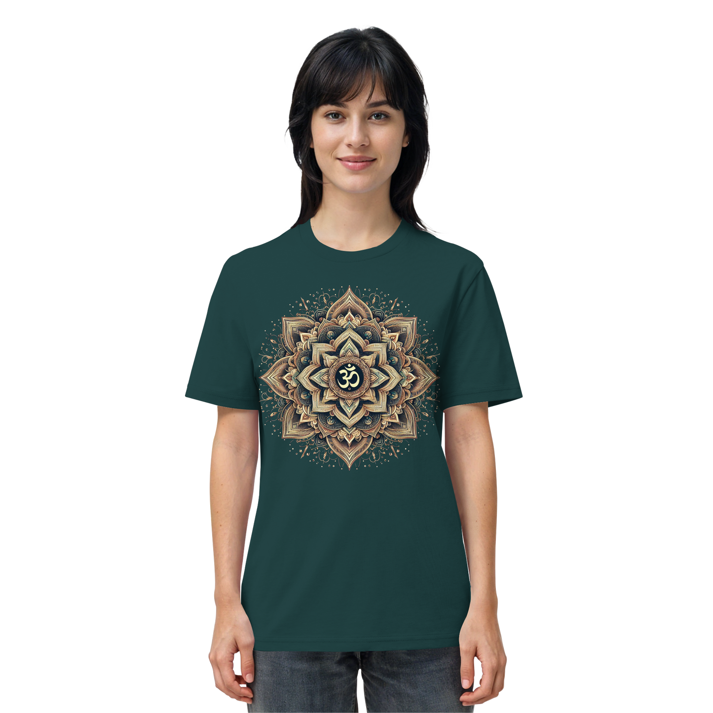 Boho Mandala mit Om - Organic Shirt