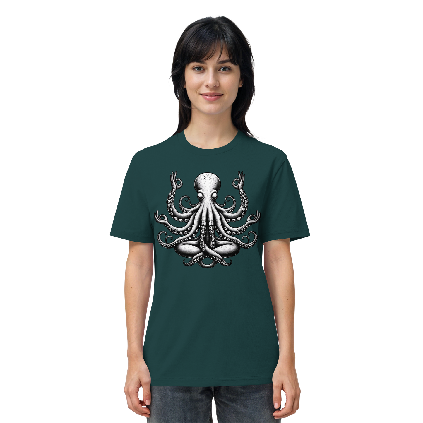 Oktopus in Meditation - Organic Shirt