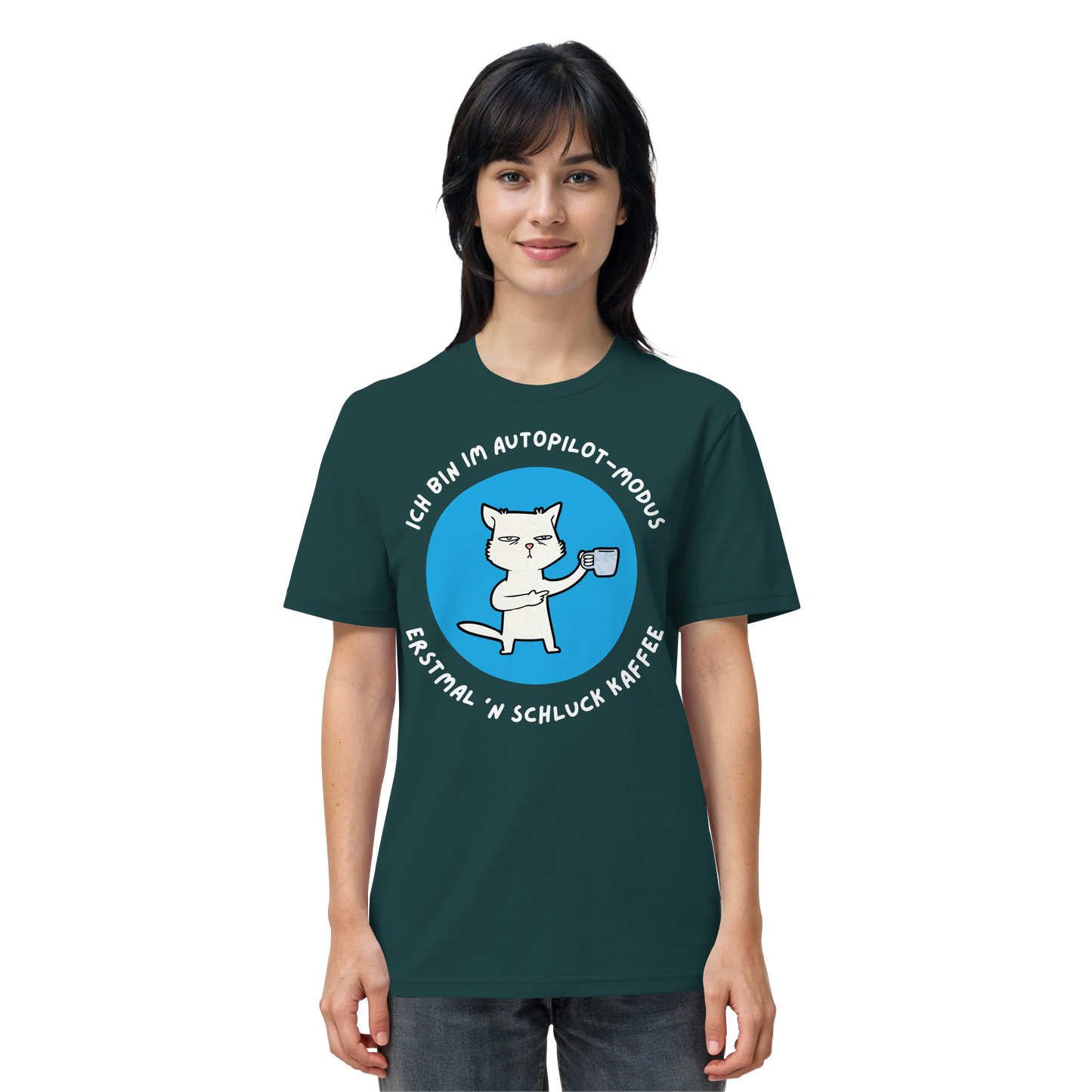 Kaffee Katze - Organic Shirt