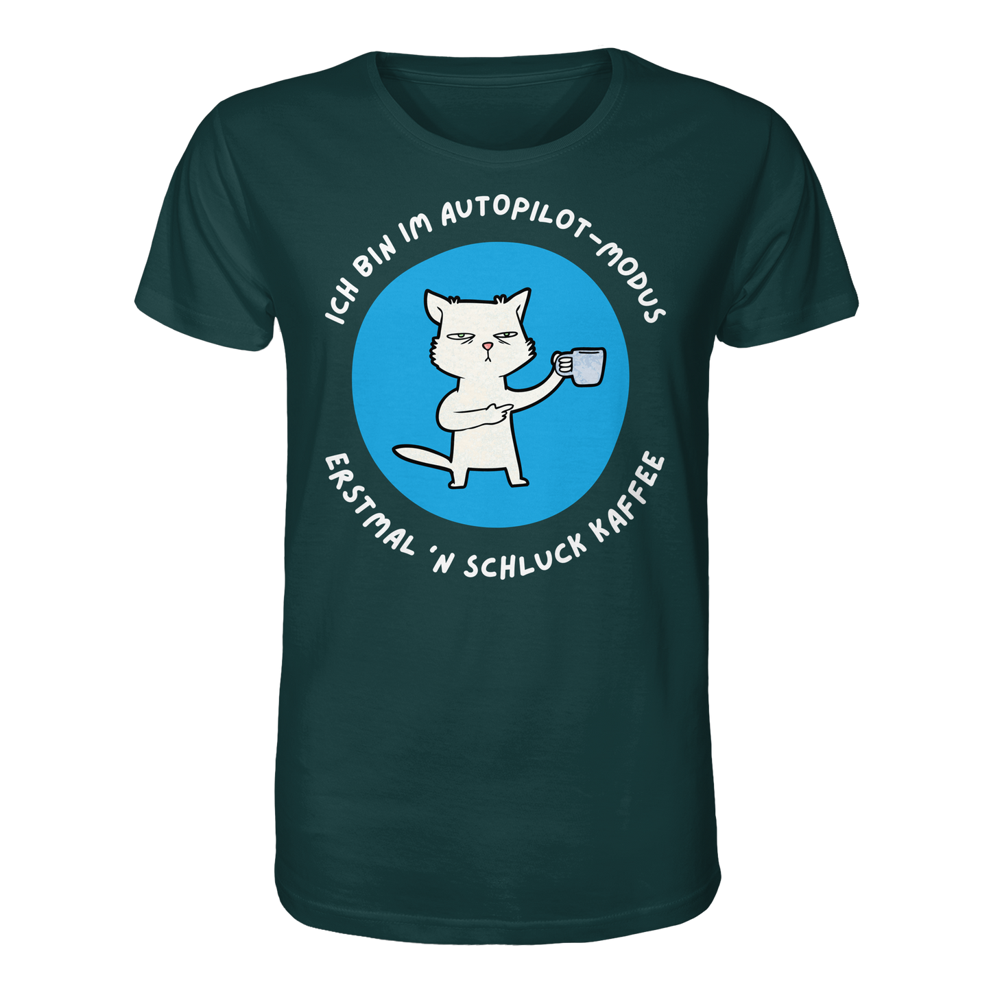 Kaffee Katze - Organic Shirt