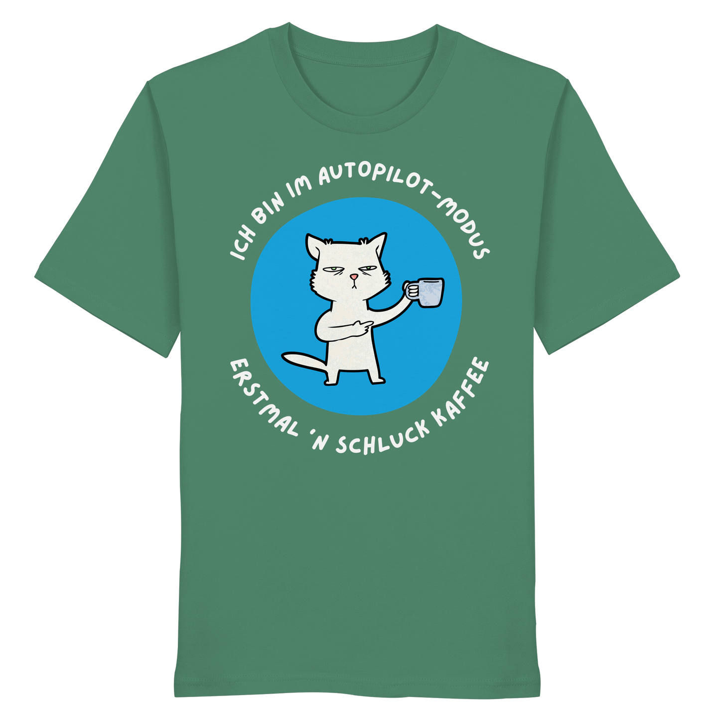 Kaffee Katze - Organic Shirt