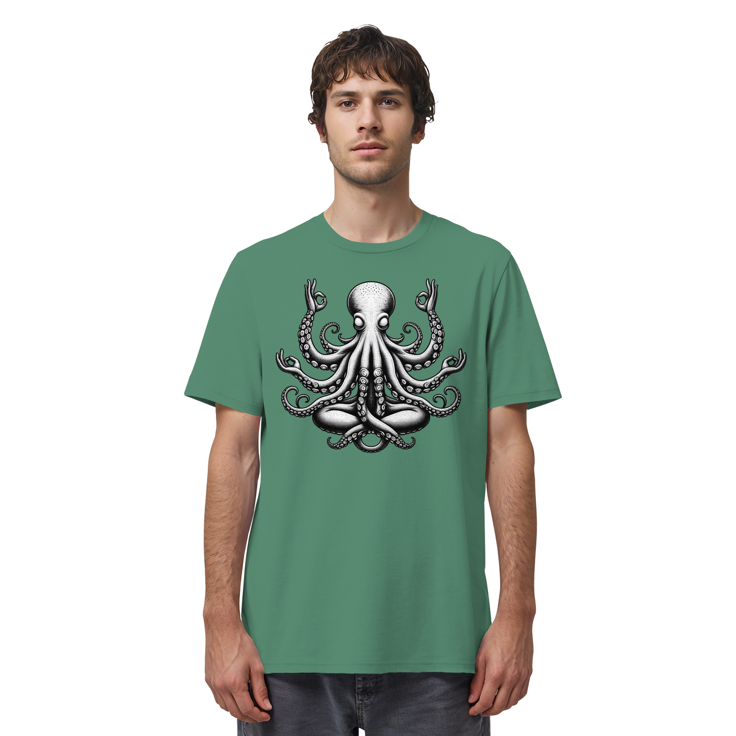 Oktopus in Meditation - Organic Shirt