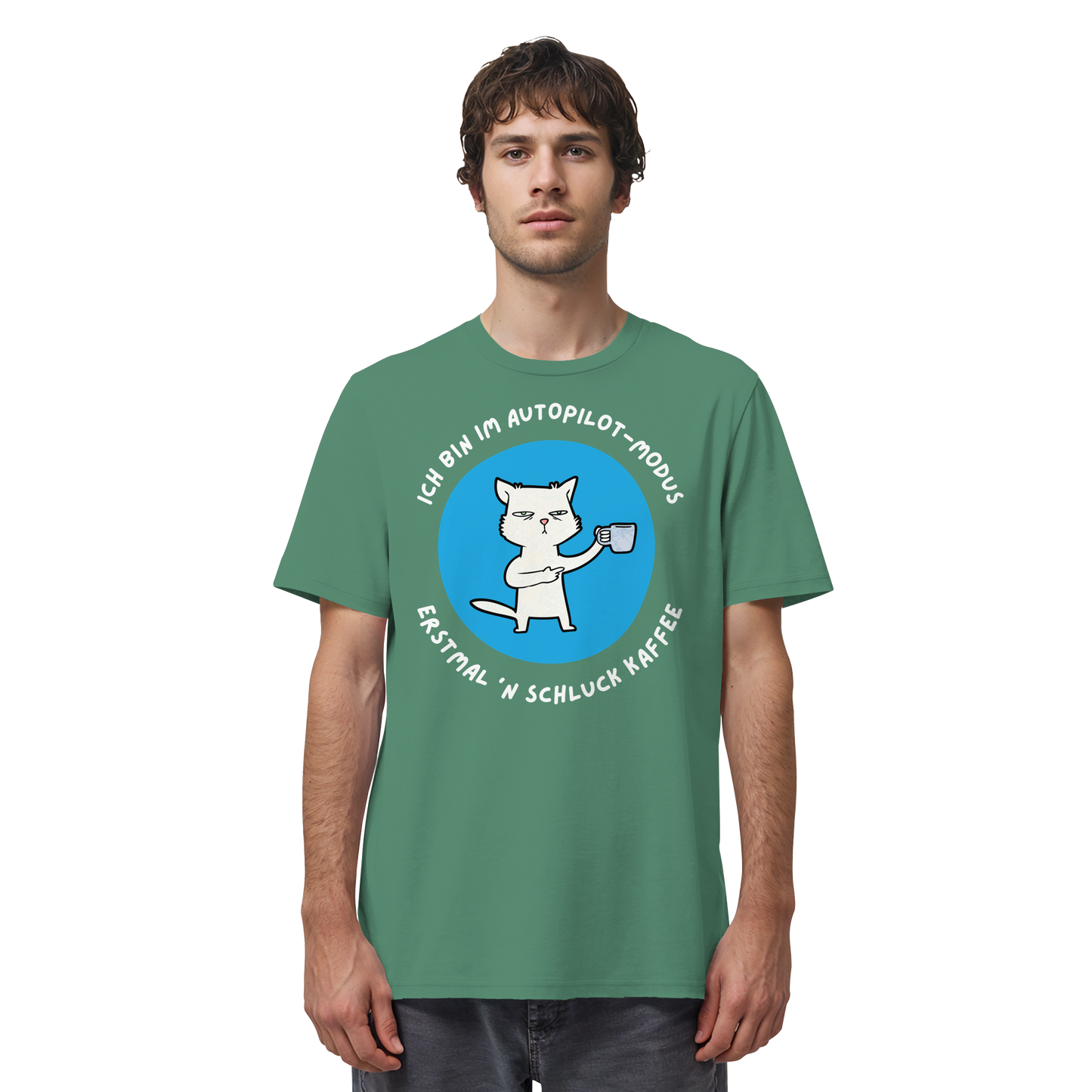 Kaffee Katze - Organic Shirt
