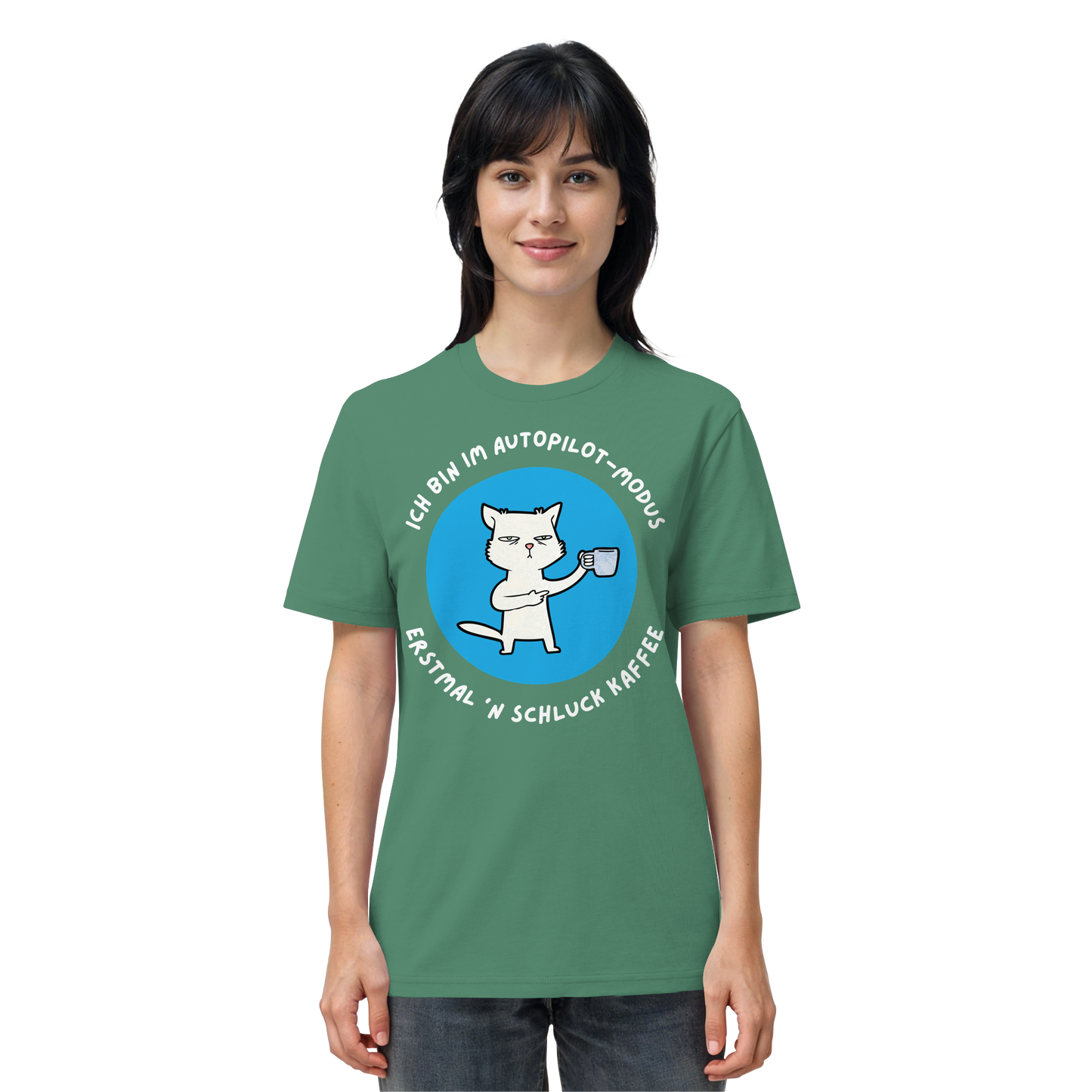 Kaffee Katze - Organic Shirt