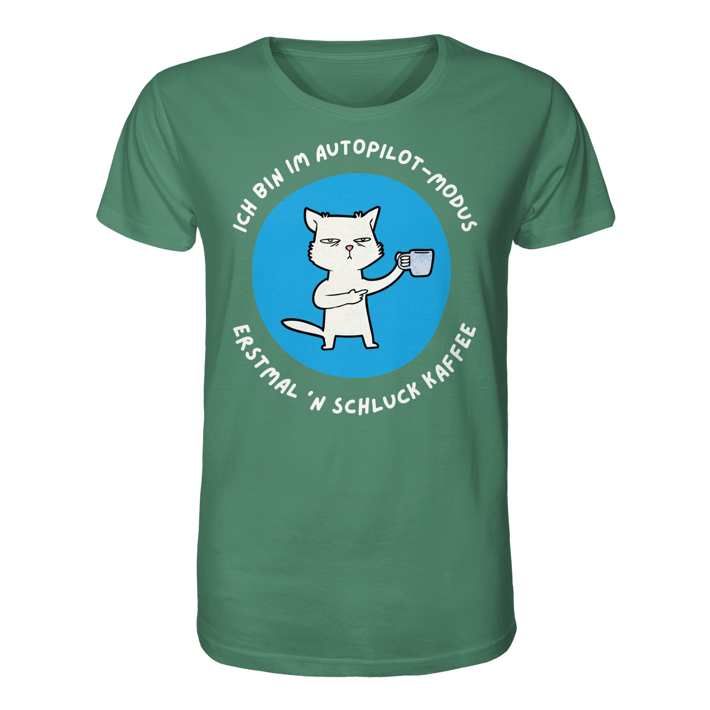 Kaffee Katze - Organic Shirt