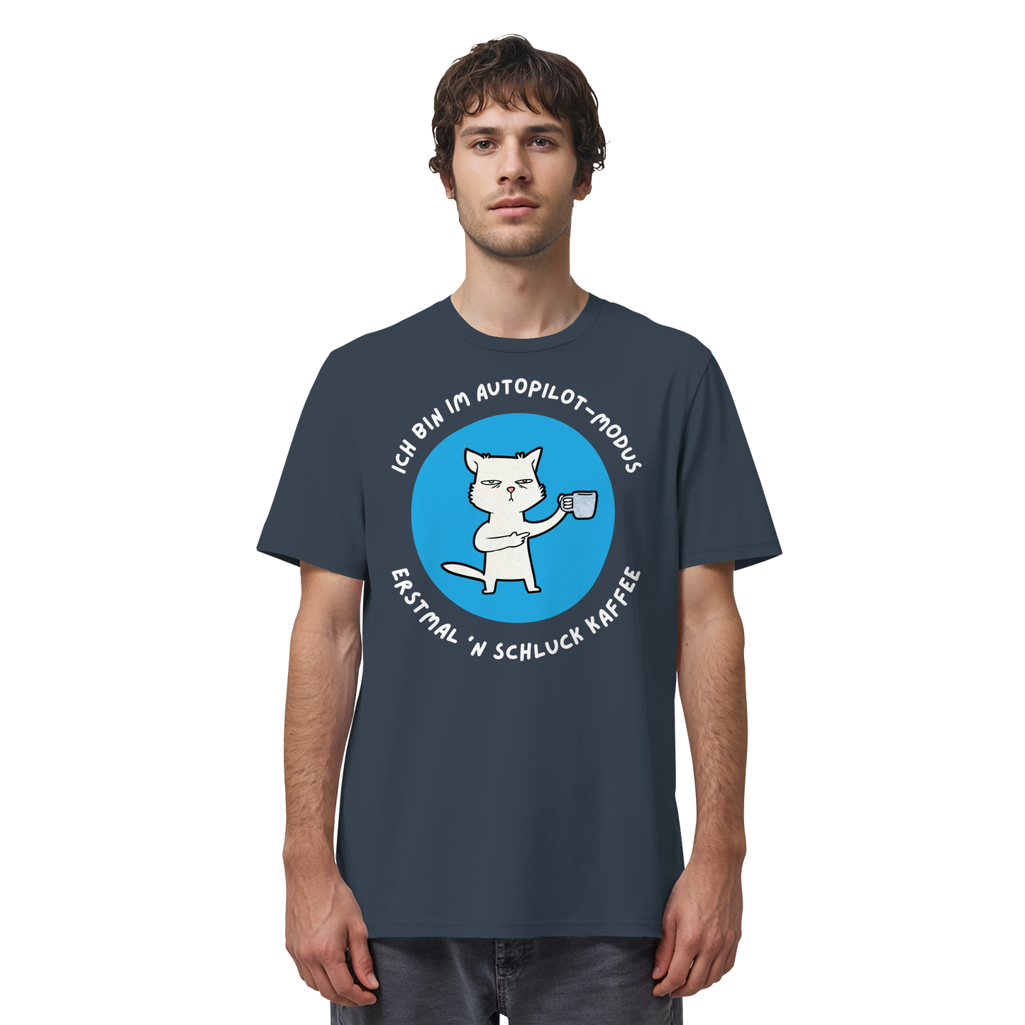 Kaffee Katze - Organic Shirt