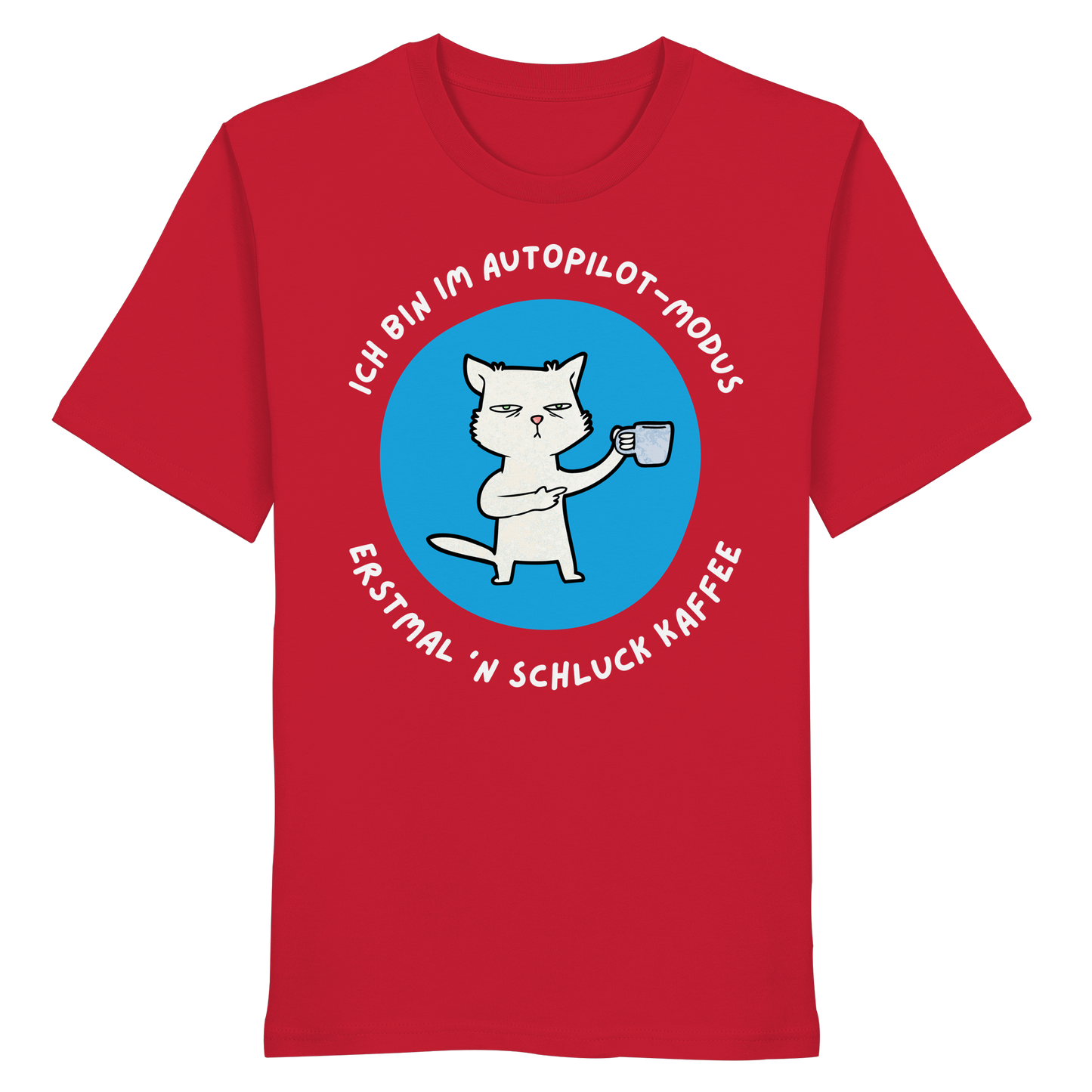 Kaffee Katze - Organic Shirt