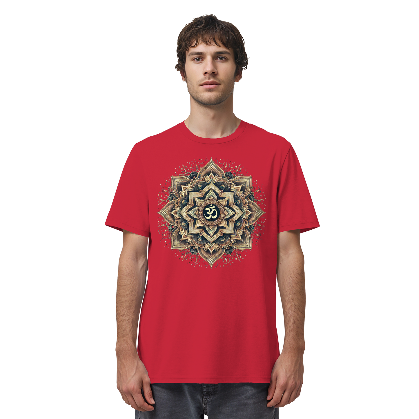 Boho Mandala mit Om - Organic Shirt