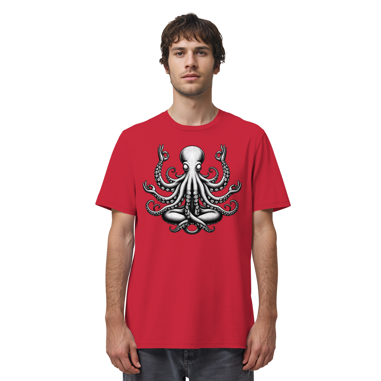 Oktopus in Meditation - Organic Shirt