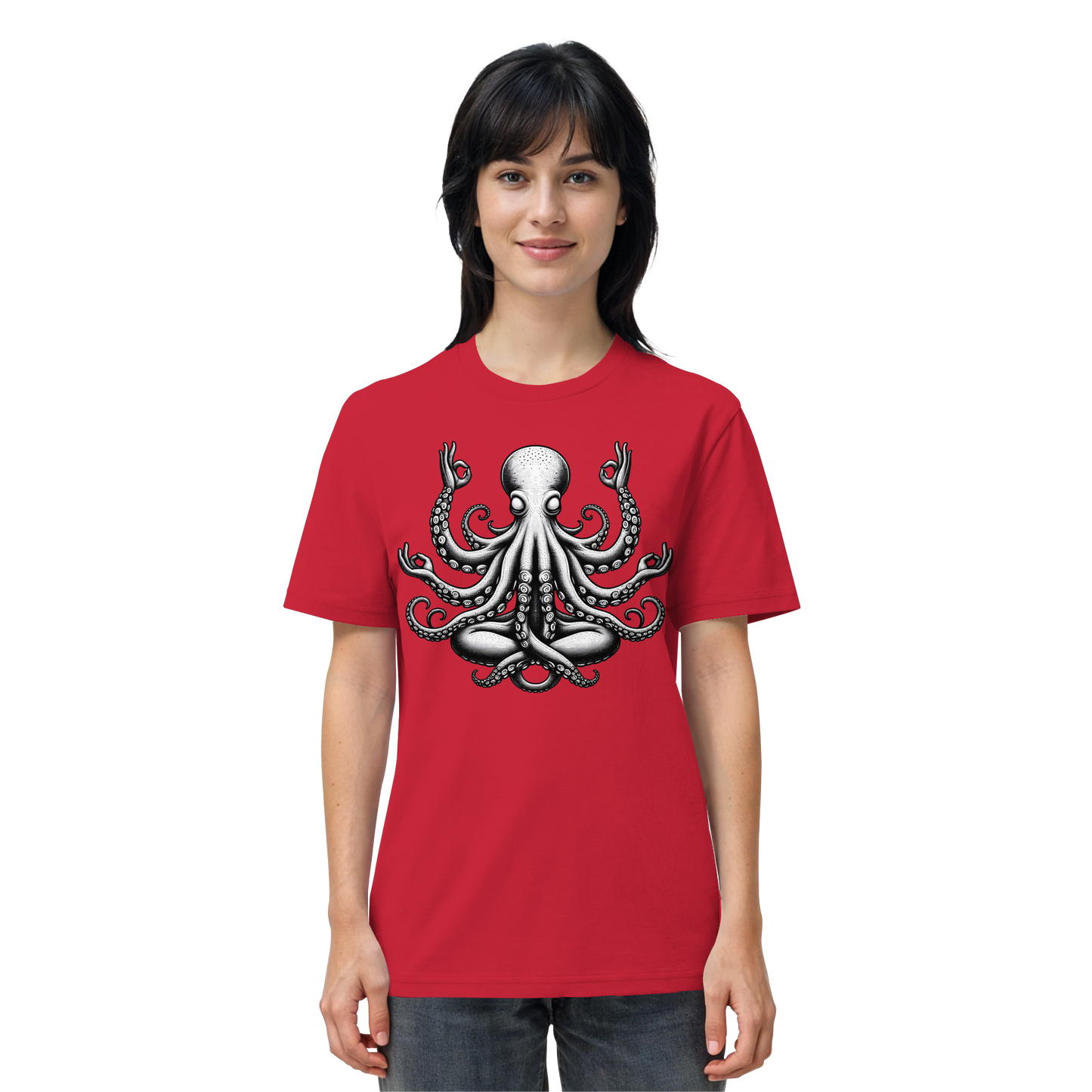 Oktopus in Meditation - Organic Shirt