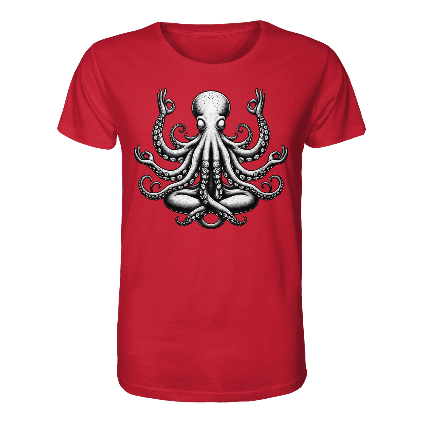 Oktopus in Meditation - Organic Shirt
