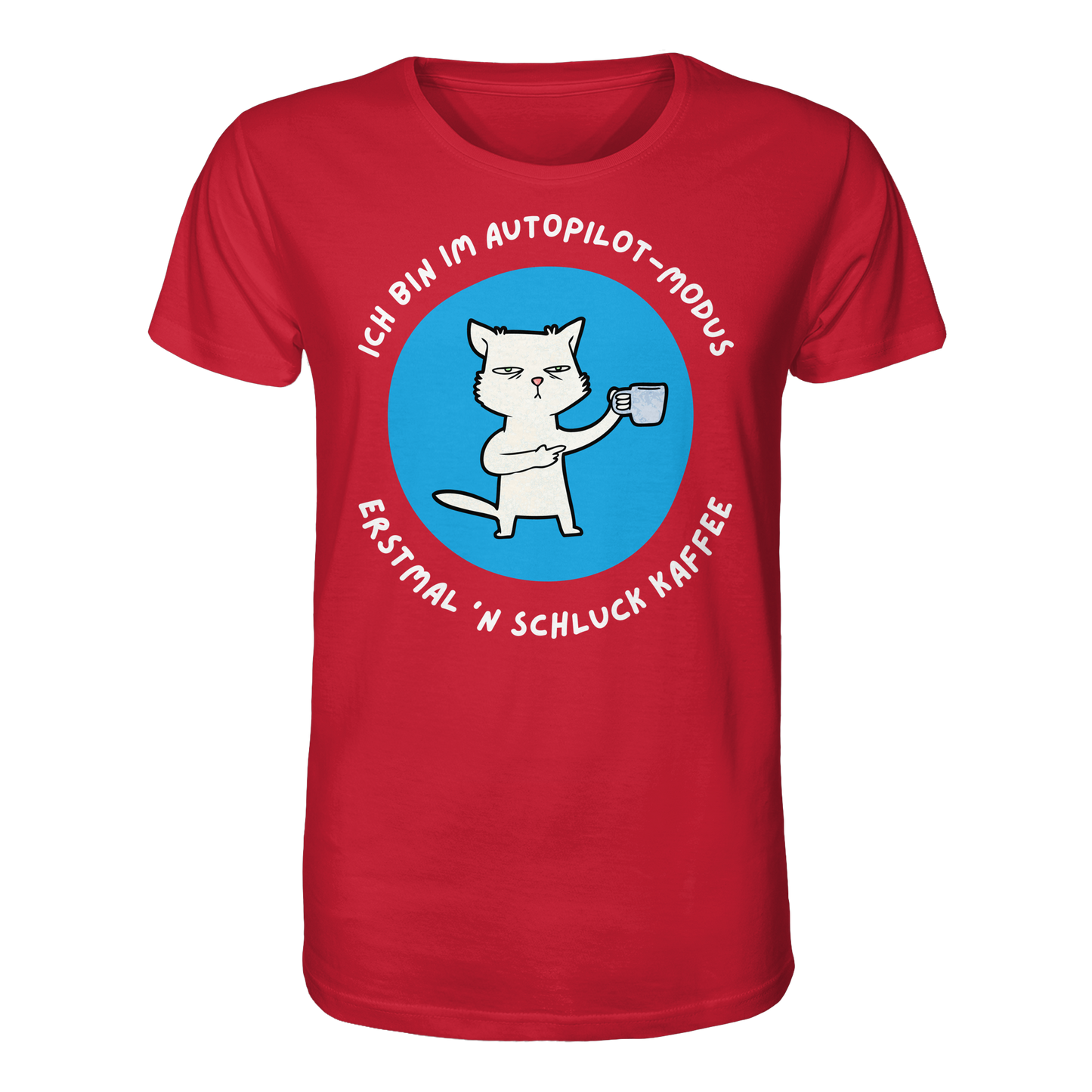 Kaffee Katze - Organic Shirt