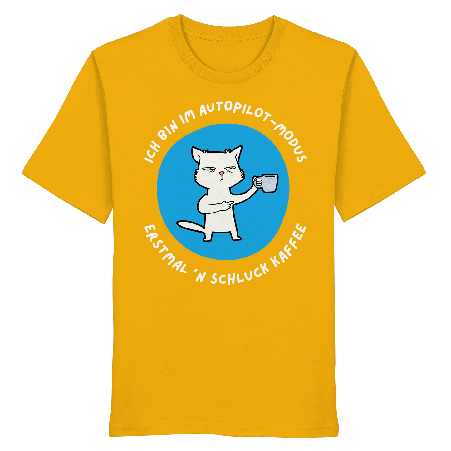Kaffee Katze - Organic Shirt