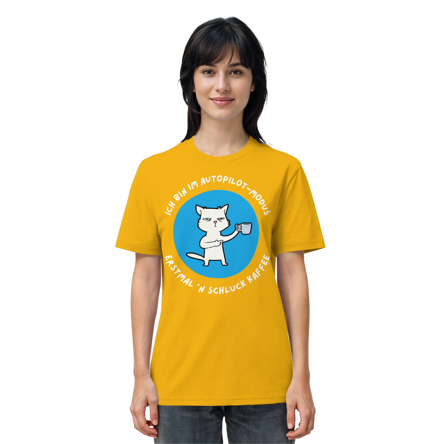 Kaffee Katze - Organic Shirt